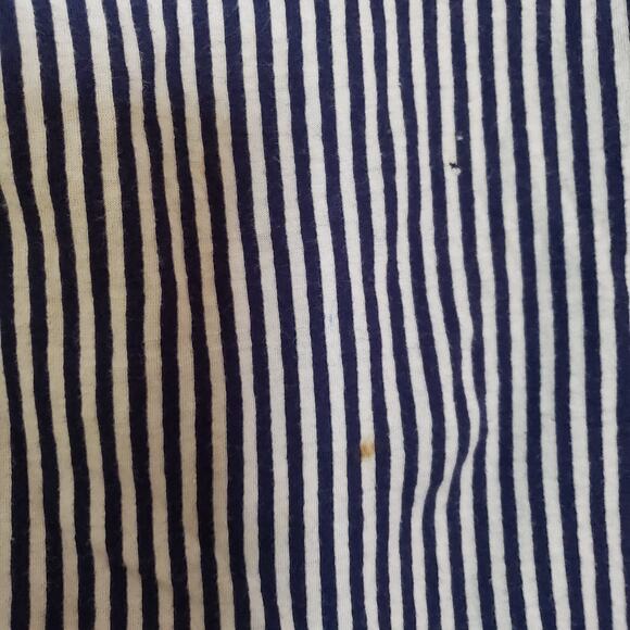 Vintage Cotton 2 Piece Mock Turtleneck Matching Cardigan Vertical Stripes Small - Picture 4 of 10